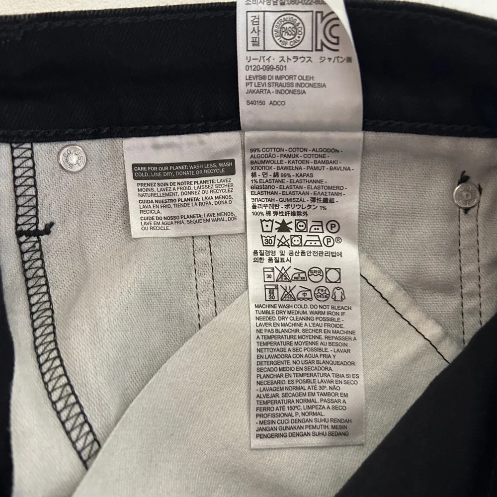 Levi's‎ 559 Relaxed Straight Jeans Mens 34x34 Black Denim Stretch